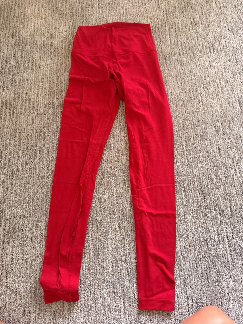 Lululemon Red High-Waist Leggings